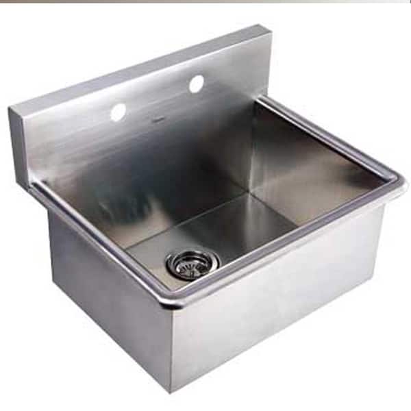 Whitehaus Collection Noah's Collection 16-1/2 in. Stainless Steel Utility Sink