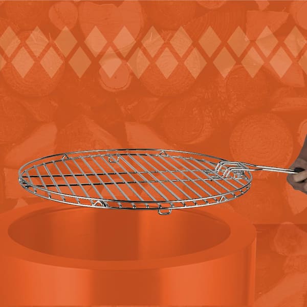 HotShot Stainless Steel Grill Grate for HotShot Explorer Low Smoke 19.5 in. Fire Pit