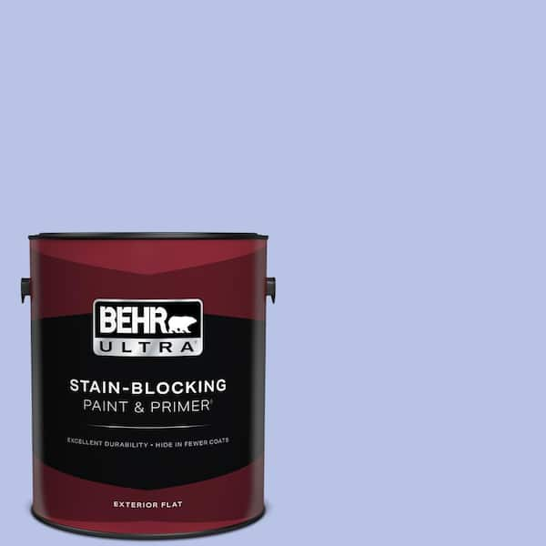 BEHR ULTRA 1 gal. #P540-3 Canterbury Bells Flat Exterior Paint & Primer