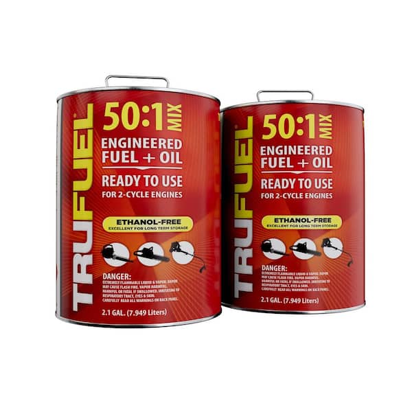 TruFuel 2-Cycle 50:1 Pre-Mixed Fuel and Oil 2.1 Gal. (2-Pack)