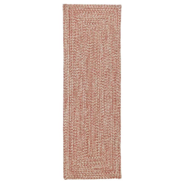 Home Decorators Collection Wesley Porcelain Rose 2 ft. x 8 ft. Tweed Indoor/Outdoor Area Rug