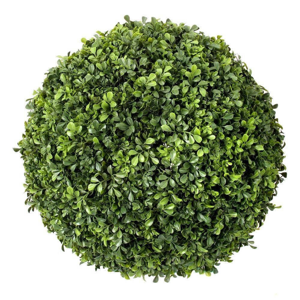 20 in. Green Outdoor English Artificial Boxwood Ball price history on PriceWatchPro