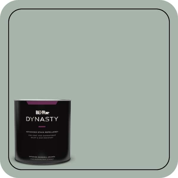 BEHR DYNASTY 1 qt. #PMD-100 Aquatone Eggshell Enamel Interior Stain-Blocking Paint and Primer