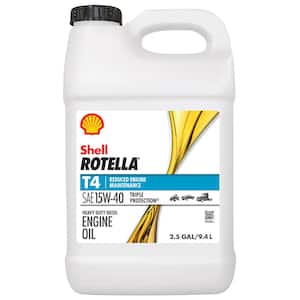 Shell Rotella T4 Triple Protection SAE 15W-40 Diesel Motor Oil 2.5 Gal.