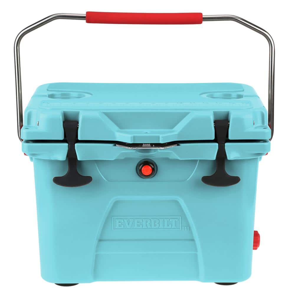 Everbilt Cooler Lockable Lid High Performance Rotomolded Durable Gray 20 Qt
