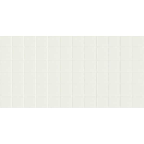Daltile Keystones Unglazed Arctic White 3 in. x 6 in. Porcelain Mosaic Sample Tile