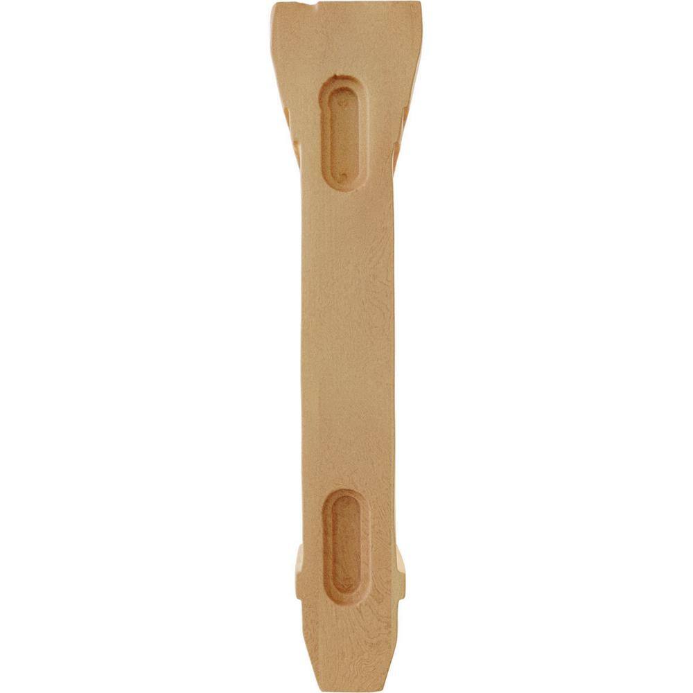 Red Oak 10" Hand-Carved Wood Corbel Bracket