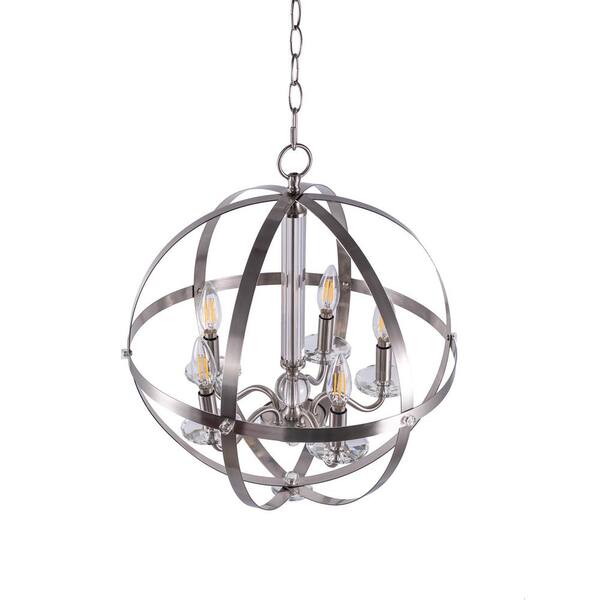 5 Light Brushed Nickle Chandelier Without Shade Ljd Lp11888501 The Home Depot 5 Light Brushed Nickle Chandelier Without Shade Ljd Lp11888501 The Home Depot