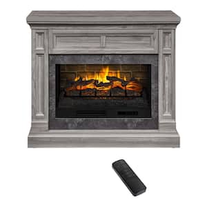 Quintane 48 in. Freestanding Electric Fireplace TV Stand in Medium Gray Ash