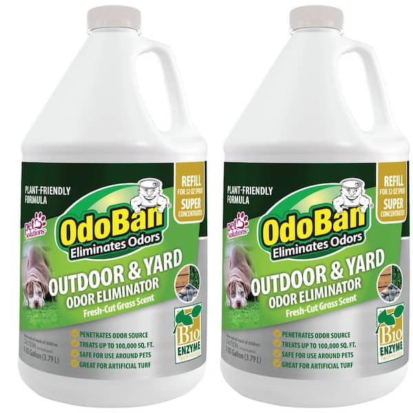 OdoBan 1 Gal. Outdoor and Yard Odor Eliminator Refill (2 Pack)