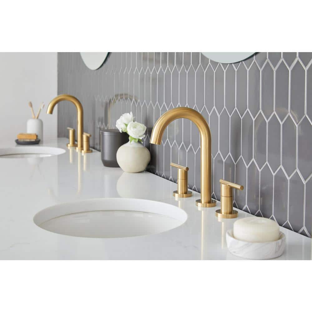 Parma Elegance Brushed Bronze Deck Mounted Faucet with Ceramic Handles