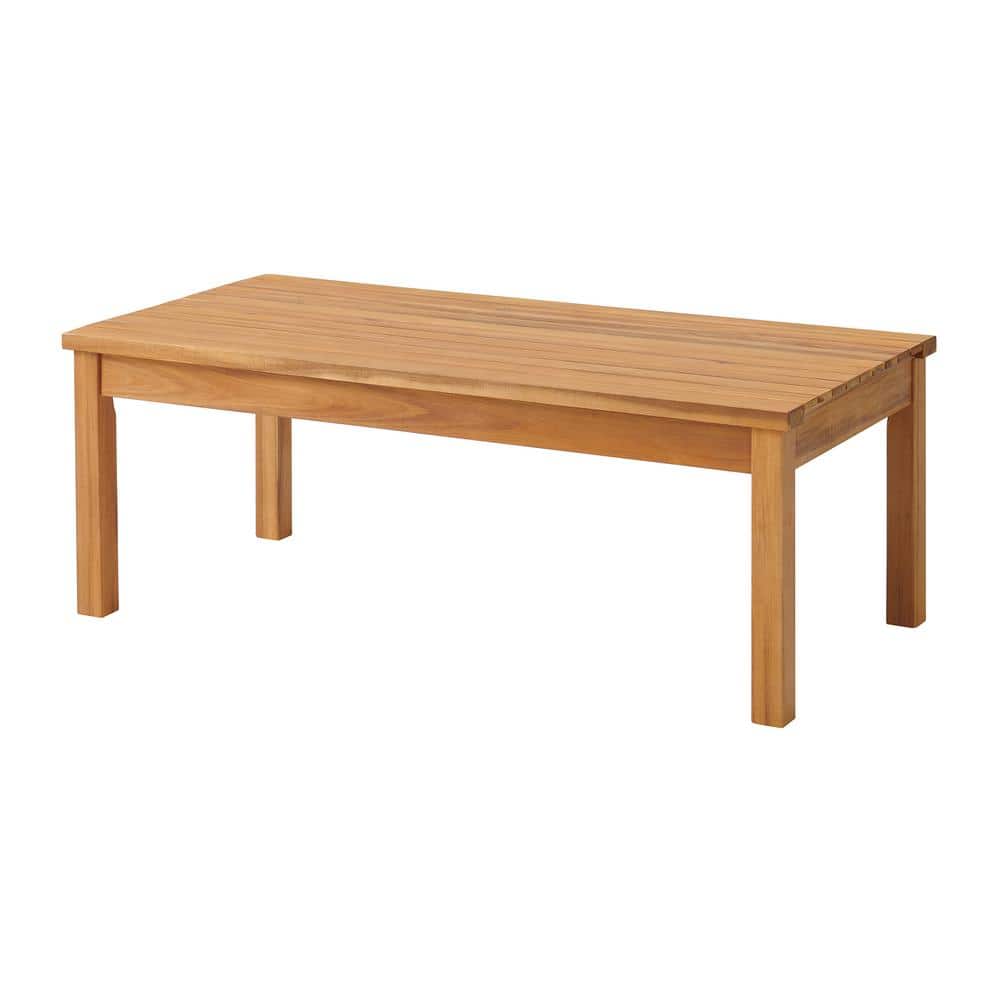 Orwell Acacia Wood 4-Piece Outdoor Conversation Set with Cushions