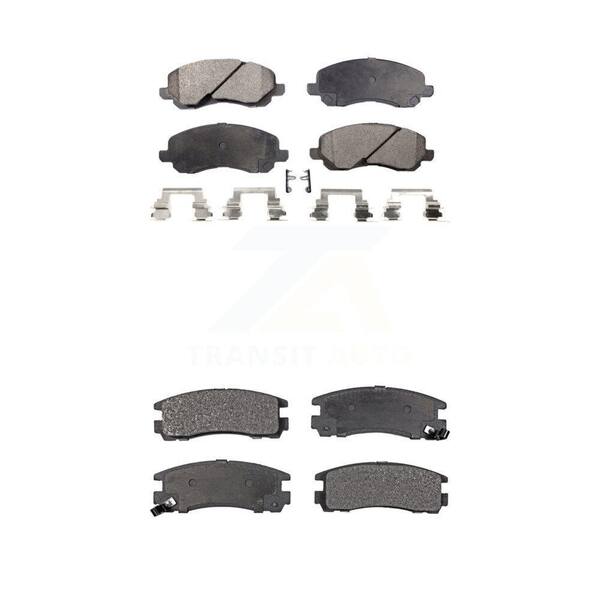 TEC Front Rear Ceramic Brake Pads Kit For Mitsubishi Galant Eclipse Chrysler Sebring Dodge KTC-100443