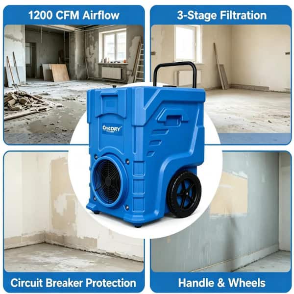 TMWINGS 1500 sq. ft. 3-Stage Filtration HEPA Scrubber System