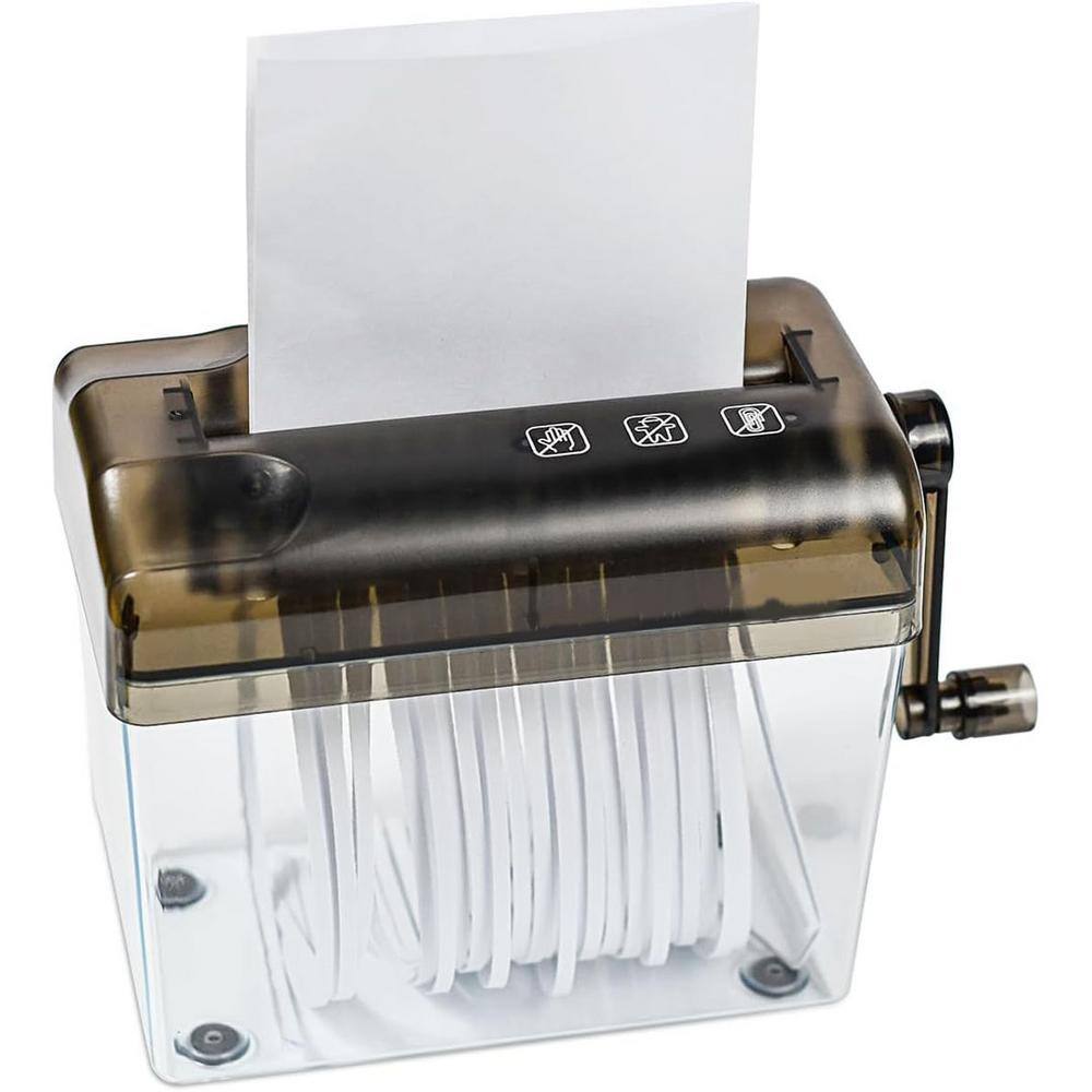 Mini Hand Shredder Portable Documents Paper Cutting Tool Home Office Desktop Stationery Black