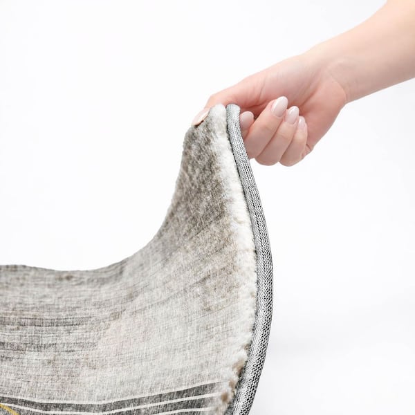 Dream Shag Premium Machine Washable Abstract ADS676 Charcoal 2 ft. x 3 ft. Accent Rug