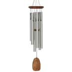 Woodstock Chimes Signature Collection, Woodstock Happy Birthday Chime, 22 in. Silver Wind Chime BDAY