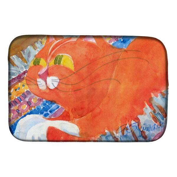 Caroline's Treasures 14 in. x 21 in. Multi-Color Cat - Birman Dish Drying  Mat SS8276DDM - The Home Depot