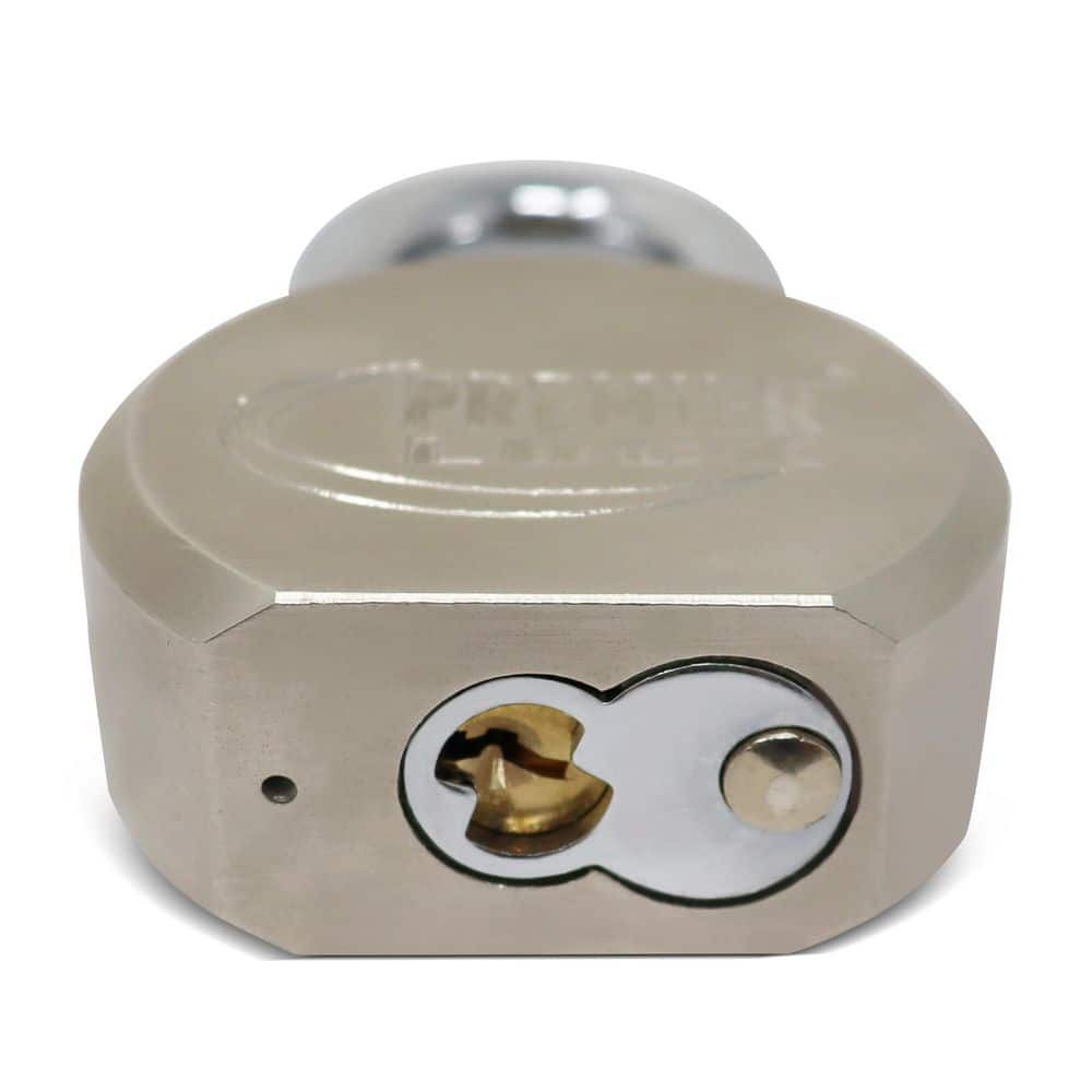 Premier Solid Steel Silver Commercial Padlock 6-Pack