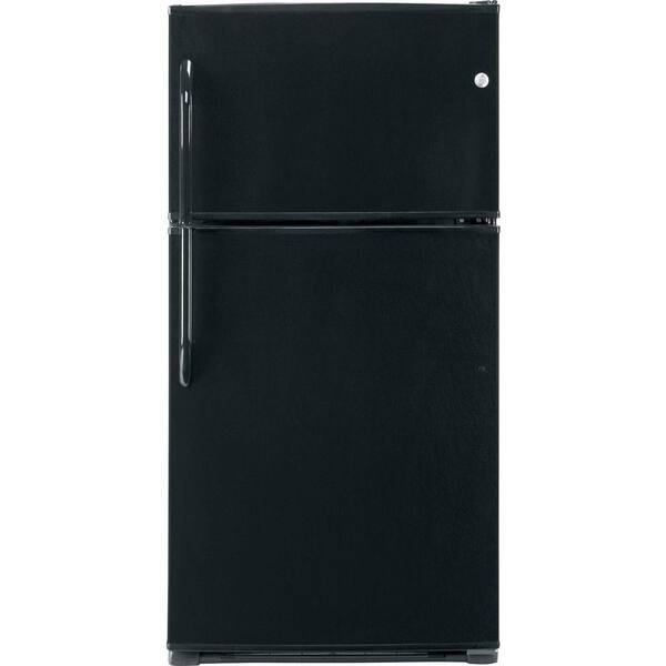 GE 21 cu. ft. Top Freezer Refrigerator in Black