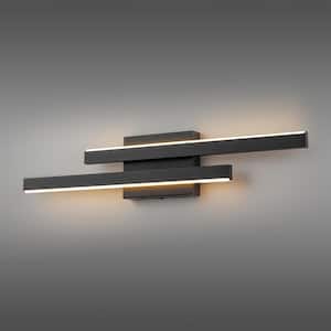 Aaron 2 - Light Black Dimmable LED Wall Sconce