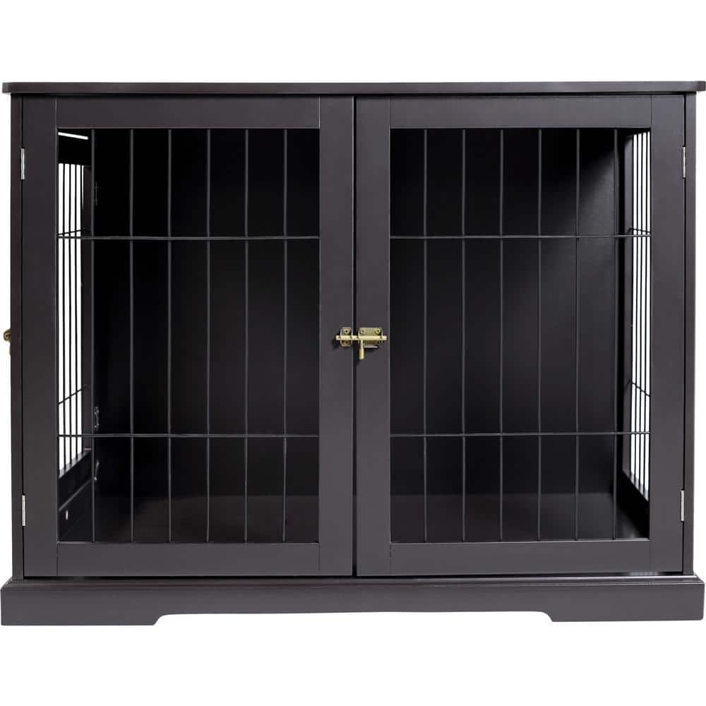 Furniture Style Dog Crate, Indoor Kennel, Pet Home, End Table or Nightstand with 2-Doors, Brown, Small price history on PriceWatchPro