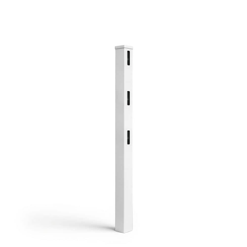 5 in. x 5 in. x 6 ft. White Vinyl Gate Fence Post with Aluminum Core & Cap price history on PriceWatchPro