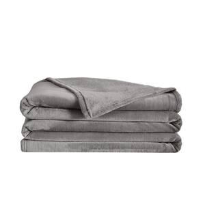 Velvet Plush Grey Family Throw Blanket