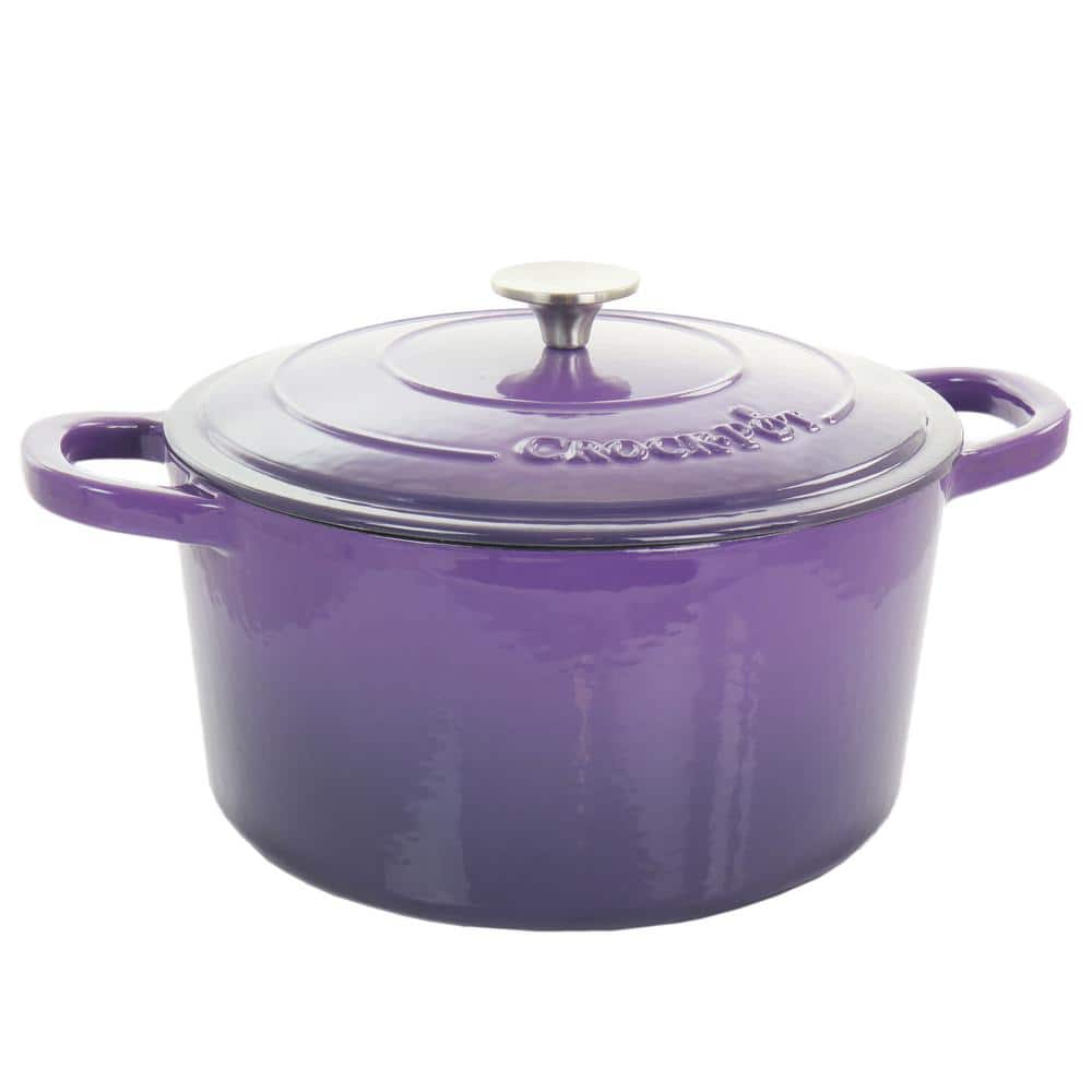 Lavender Enameled Cast Iron 5-Quart Dutch Oven with Lid