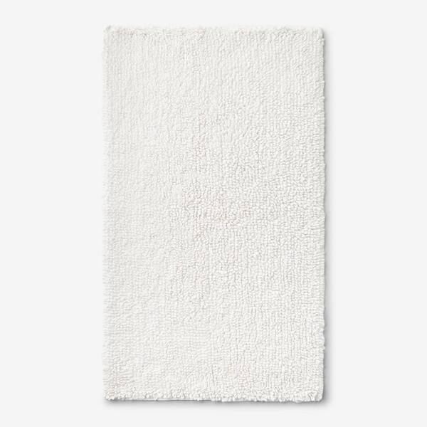 The Company Store Company Cotton Chunky Loop Ivory 21 in. x 34 in. Bath Rug