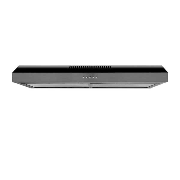 Flynama 30 in. 230 CFM Ducted Under Range Hood in Black