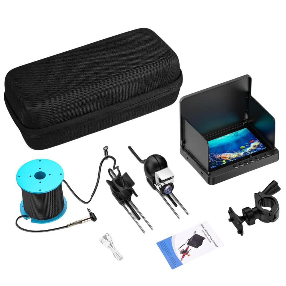 Underwater Fishing Camera with 5 in. LCD 100 ft. Cable Infrared Night Visio