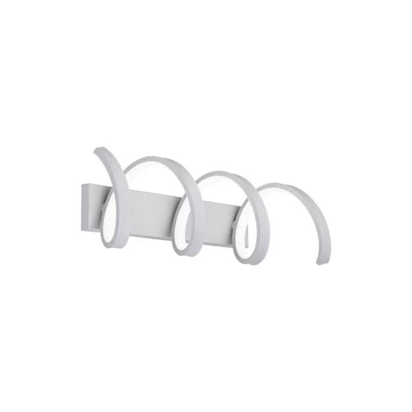 Marques 20 in. 1-Light Titanium 3000K LED Bathroom Vanity or Wall Light