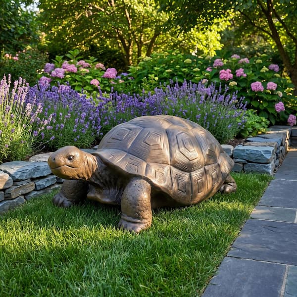 Cement Turtle Statues for Garden - 29.5"x15.7"x11.8"Garden Sculptures & Statues Decor for Outdoors, Lawn, Yard