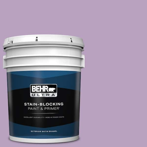 BEHR ULTRA 5 gal. #660D-4 Lilac Rose Satin Enamel Exterior Paint & Primer