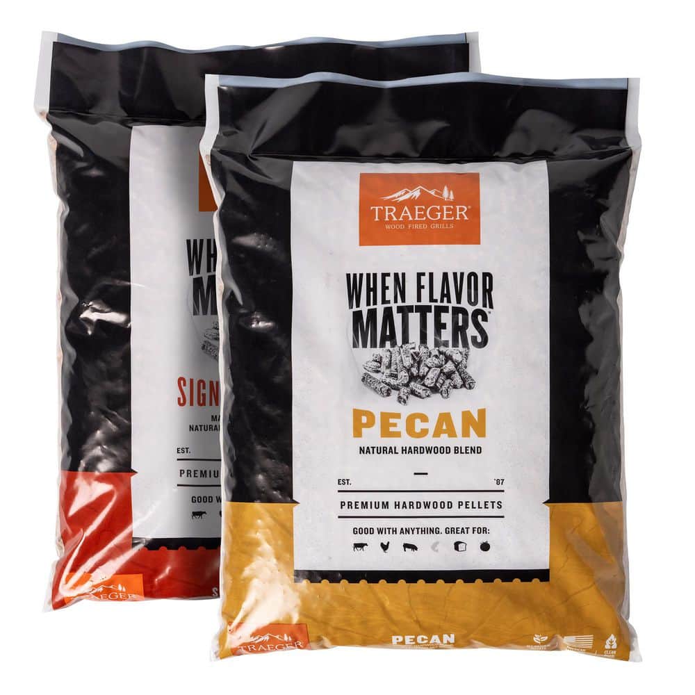 20lb Signature Blend and 20lb Pecan All-Natural Wood Grilling Pellets (2-Pack) price history on PriceWatchPro