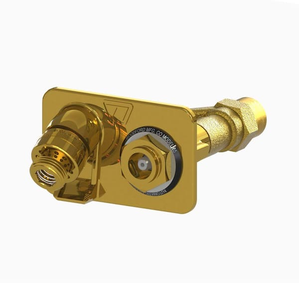 Woodford 3/4 in. Female SWT x Close Coupled Freezeless Polished Brass Anti-Siphon Wall Hydrant