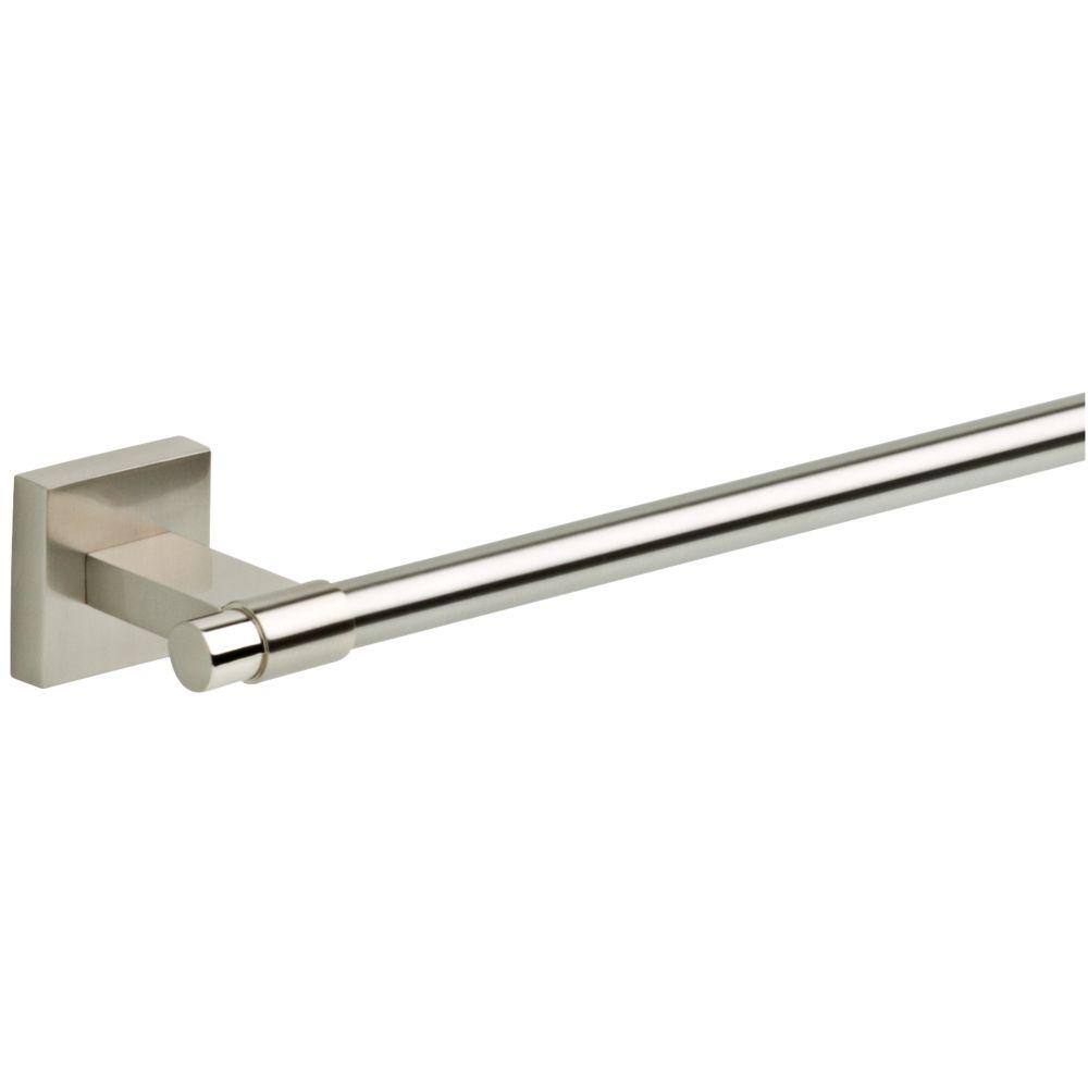 Maxted 24" Brushed Nickel Wall Mounted Towel Bar
