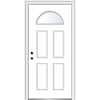 MMI Door 36 in. x80 in. Right-Hand Inswing Fan-Lite Clear 4-Panel Primed  Fiberglass Smooth Prehung Front Door on 6-9/16 in. Frame Z0365384R - The  Home Depot