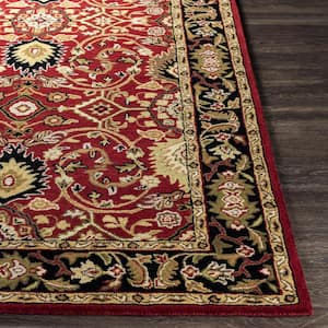 John Red 4 ft. Square Area Rug