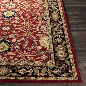 John Red 10 ft. Square Area Rug