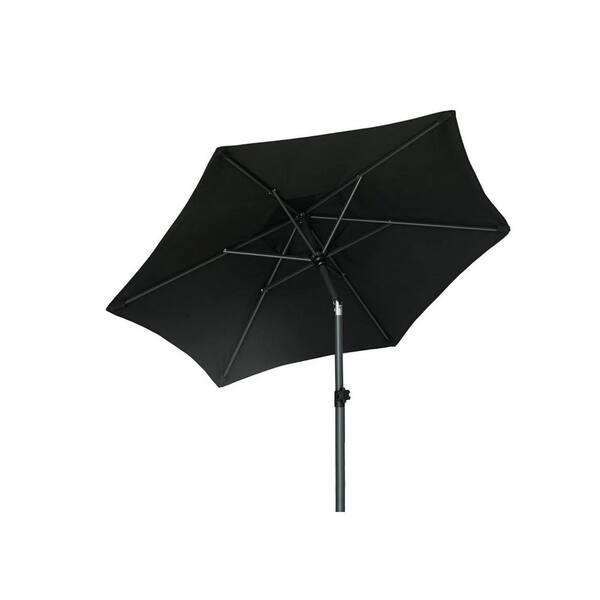 6 foot patio umbrella black AMMSUN 6FT Portable Outdoor Beach with Tilt Function, and 10ft Square Patio Umbrella with Sunbrella