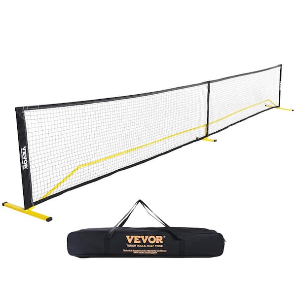 VEVOR Portable Pickleball Net System 22 ft. Regulation Size Net with Carrying Bag Outdoor Game Sports Net