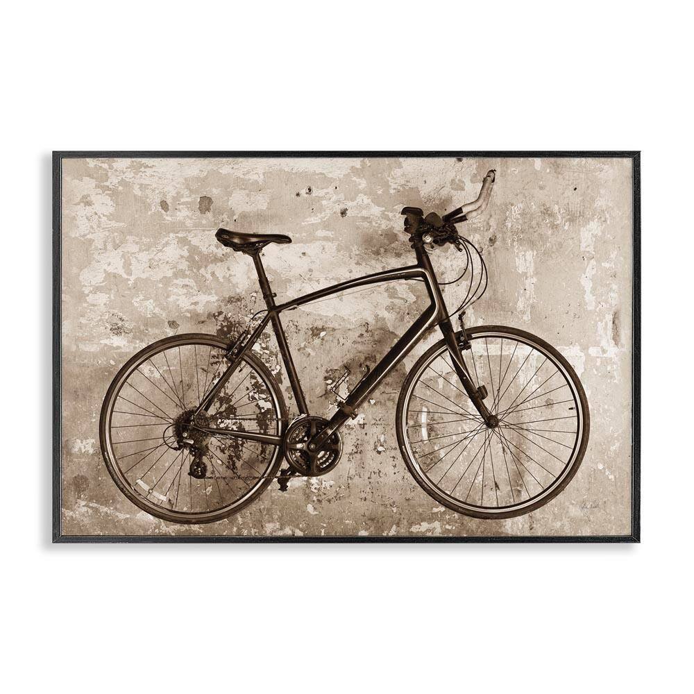 Distressed Vintage Bike by Deborah Revell Black Framed Typography Giclee Art Print 16 in. x 24 in. price history on PriceWatchPro