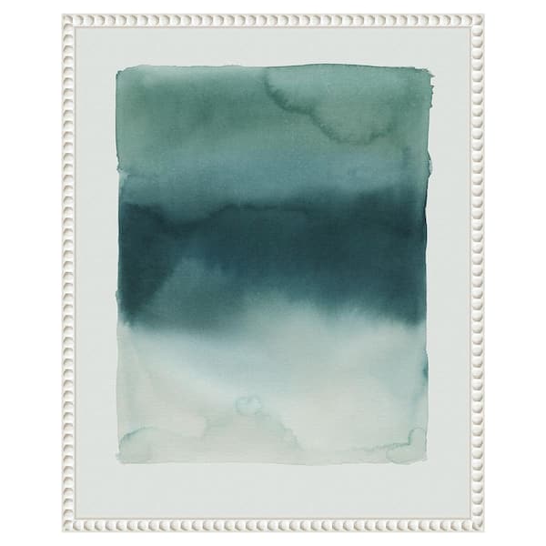 Amanti Art Tide Dye II by Grace Popp 16 in. W x 20 in. H. Canvas Wall Art Print Framed in White