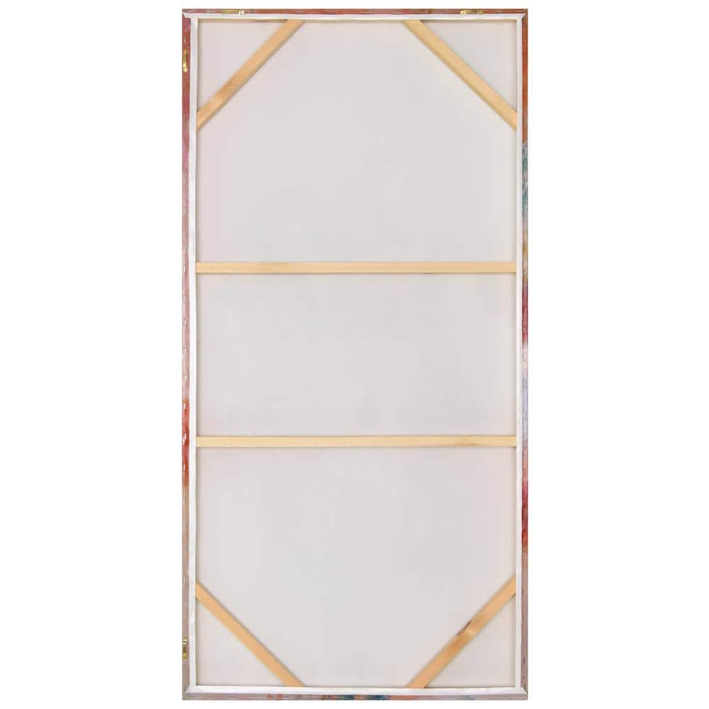 Colorful Symphony II 24" x 48" Abstract Epoxy Coated Canvas Wall Art