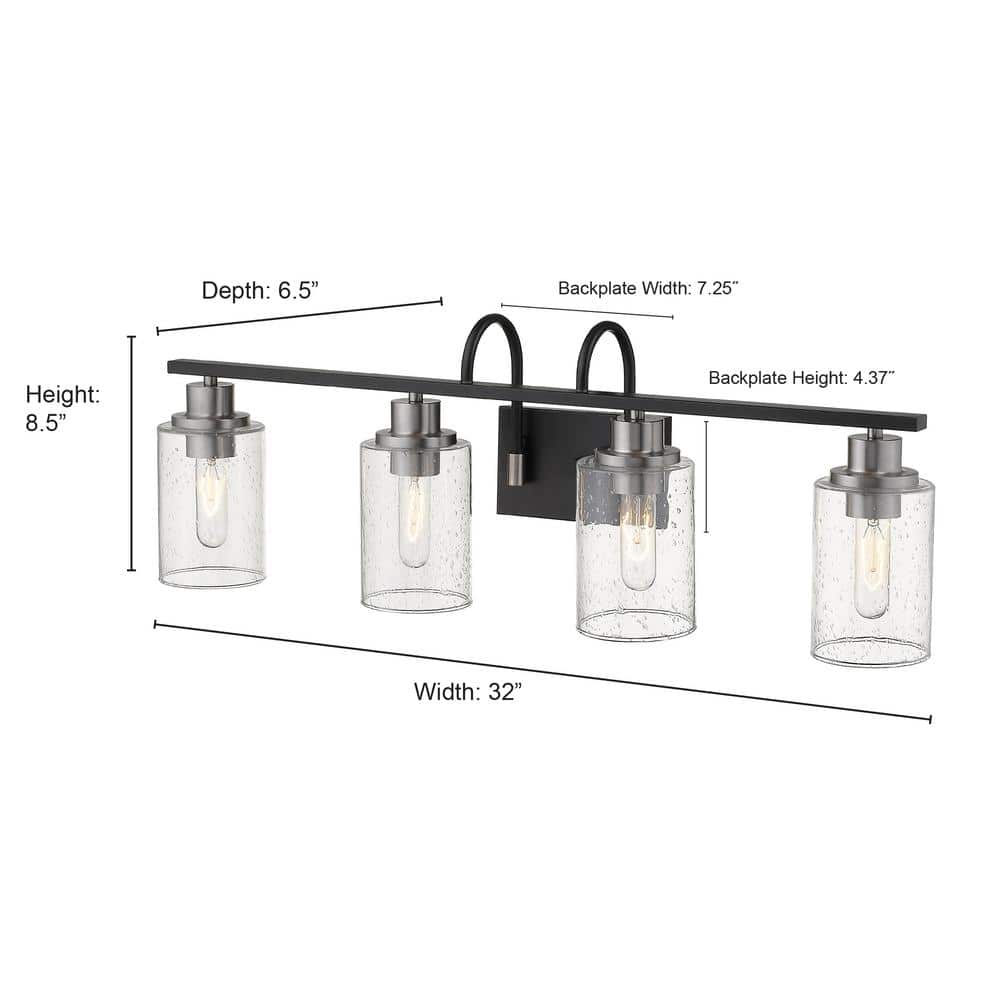 Chrome Cylinder Outdoor Wall Sconce with Glass Shade