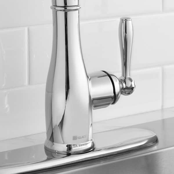 Glacier Bay Mandouri Single-Handle Spring Pull Down Kitchen Faucet