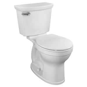 Champion Tall Height 2-Piece High-Efficiency 1.28 GPF Single Flush Round Front Toilet in White Seat Included