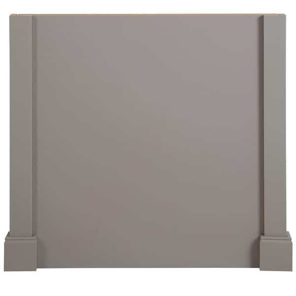 Hampton Bay Gray 38.78x34.49x3.66 in. Decorative Island End Panel